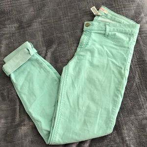 Refuge skinny jeans, mint green
